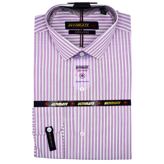 Purple Striped dress shirt