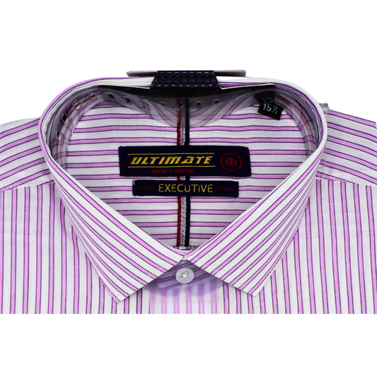 Purple Striped dress shirt