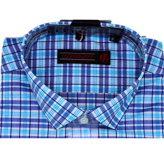 Check Shirt – Blue & White Plaid