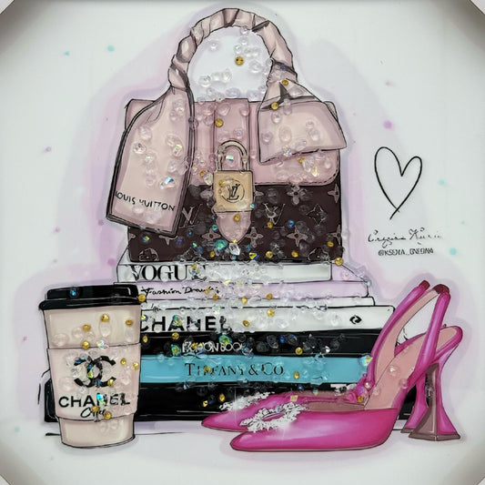 Girls Bags and Shoes Scenery 30x30