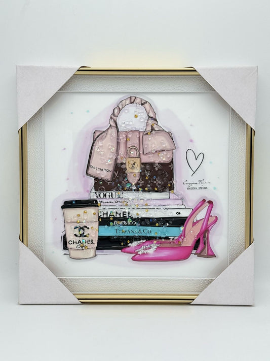 Girls Bags and Shoes Scenery 30x30