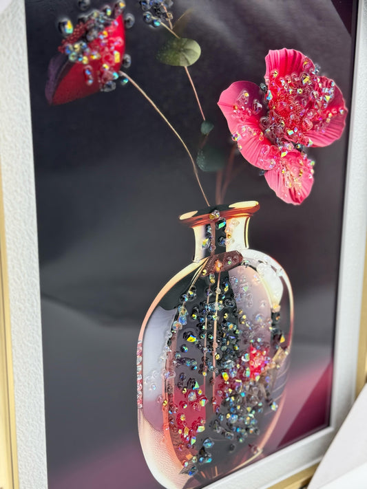 Red Rose Beads Scenery 30x40