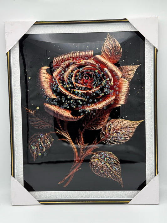 Rust Rose Beads Scenery 30x40