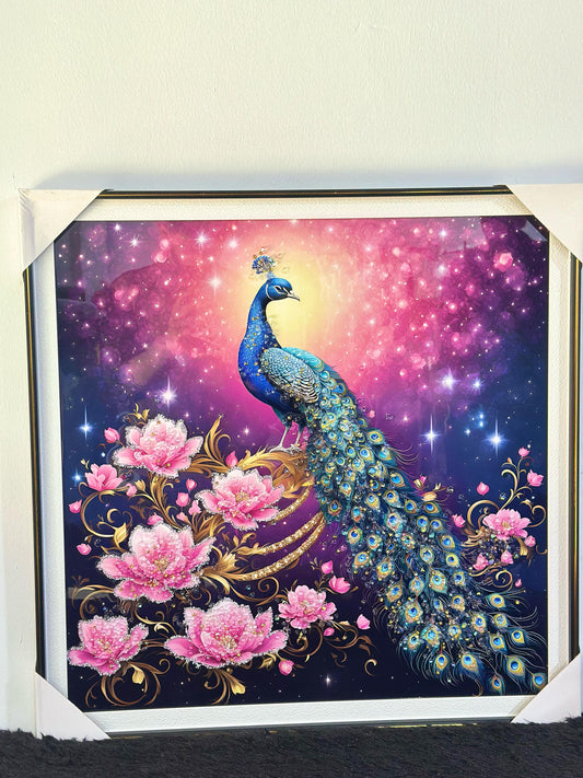 Peacock Beads Scenery 60x60