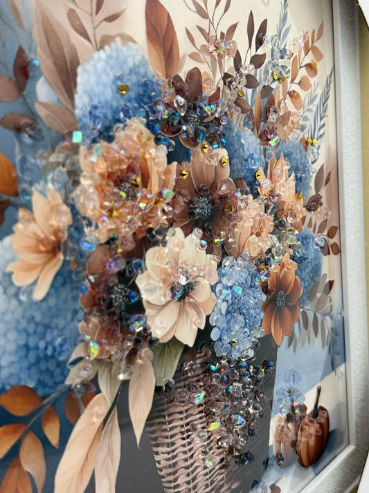 Flower Basket Beads Scenery 30x30
