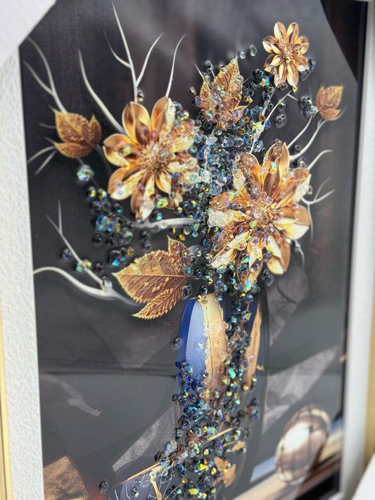 Gold Rose Beads Scenery 30x40