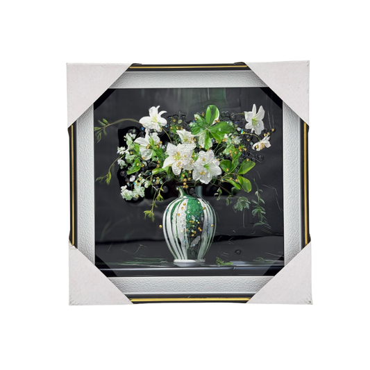 White flower Beads Scenery 30x30